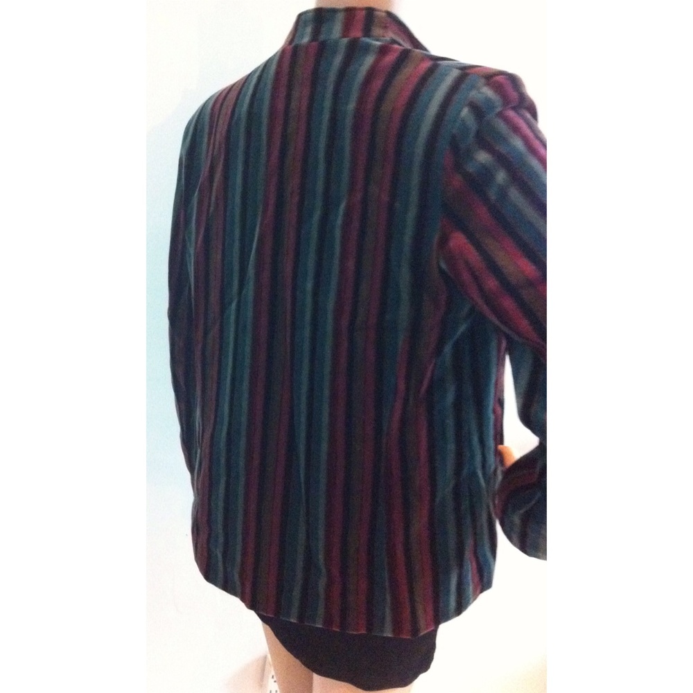 80's vintage short nap velvet jacket - Picture 2 of 4